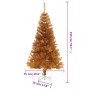 Árbol de Navidad artificial con soporte PET dorado 150 cm en Decoración Festiva y Estacional | Comprar online en Foru.es