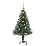 Árbol de Navidad artificial con 150 LEDs bolas y nieve 150 cm en Decoración Festiva y Estacional | Comprar online en Foru.es