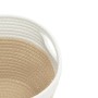 Cestas de almacenaje 2 uds algodón beige y blanco Ø24x18 cm de , Cestas - Ref: Foro24-358455, Precio: 21,32 €, Descuento: %