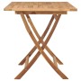 Mesa plegable de jardín madera maciza de teca 120x70x75 cm de vidaXL, Mesas de jardín - Ref: Foro24-44682, Precio: 161,03 €, ...