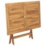 Folding garden table solid teak wood 120x70x75 cm by vidaXL, Garden tables - Ref: Foro24-44682, Price: 158,27 €, Discount: %