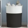 Black and white cotton storage basket Ø49x65 cm by , Baskets - Ref: Foro24-358495, Price: 47,52 €, Discount: %