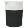 Black and white cotton storage basket Ø49x65 cm by , Baskets - Ref: Foro24-358495, Price: 47,52 €, Discount: %