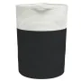 Black and white cotton storage basket Ø49x65 cm by , Baskets - Ref: Foro24-358495, Price: 47,52 €, Discount: %