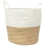Cesta de almacenaje algodón marrón y blanco Ø43x38 cm de , Cestas - Ref: Foro24-358488, Precio: 29,56 €, Descuento: %