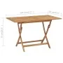 Folding garden table solid teak wood 120x70x75 cm by vidaXL, Garden tables - Ref: Foro24-44682, Price: 158,27 €, Discount: %