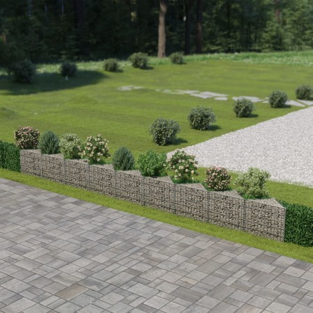 Muro de gaviones de acero 630x30x50 cm de vidaXL, Paneles de vallas - Ref: Foro24-143574, Precio: 113,66 €, Descuento: %