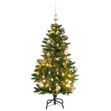 Árbol de Navidad artificial con bisagras 150 LED y bolas 150 cm en Decoración Festiva y Estacional | Comprar online en Foru.es