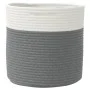 Cestas de almacenaje 2 uds algodón gris y blanco Ø28x18 cm de , Cestas - Ref: Foro24-358457, Precio: 27,33 €, Descuento: %