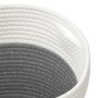 Cestas de almacenaje 2 uds algodón gris y blanco Ø28x18 cm de , Cestas - Ref: Foro24-358457, Precio: 29,44 €, Descuento: %