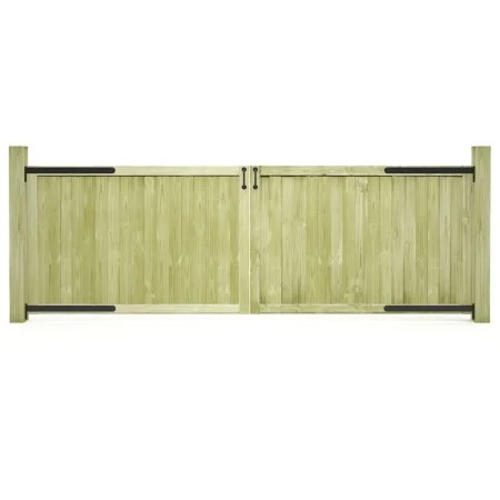 Zauntüren Holz 2 Stk. imprägnierte Kiefer 300x100 cm von vidaXL, Gartentore - Ref: Foro24-45339, Preis: 177,29 €, Rabatt: %