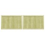 Puertas de valla madera 2 uds de pino impregnada 300x100 cm de vidaXL, Puertas de jardín - Ref: Foro24-45339, Precio: 173,55 ...