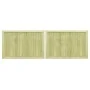 Zauntüren Holz 2 Stk. imprägnierte Kiefer 300x100 cm von vidaXL, Gartentore - Ref: Foro24-45339, Preis: 177,29 €, Rabatt: %