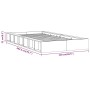 Estructura de cama de madera maciza 100x200 cm de , Camas y somieres - Ref: Foro24-820686, Precio: 106,69 €, Descuento: %