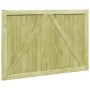 Puertas de valla madera 2 uds de pino impregnada 300x100 cm de vidaXL, Puertas de jardín - Ref: Foro24-45339, Precio: 173,55 ...