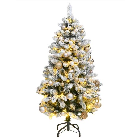 Árbol de Navidad artificial con bisagras 150 LED y bolas 150 cm en Decoración Festiva y Estacional | Comprar online en Foru.es