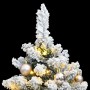 Árbol de Navidad artificial con bisagras 150 LED y bolas 150 cm en Decoración Festiva y Estacional | Comprar online en Foru.es
