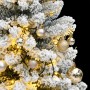 Árbol de Navidad artificial con bisagras 150 LED y bolas 150 cm en Decoración Festiva y Estacional | Comprar online en Foru.es