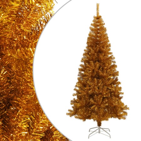 Árbol de Navidad artificial con soporte PET dorado 180 cm en Decoración Festiva y Estacional | Comprar online en Foru.es