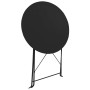 Mesa y sillas bistró de jardín 3 piezas acero negro de vidaXL, Conjuntos de jardín - Ref: Foro24-44356, Precio: 103,60 €, Des...