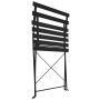 Mesa y sillas bistró de jardín 3 piezas acero negro de vidaXL, Conjuntos de jardín - Ref: Foro24-44356, Precio: 103,60 €, Des...
