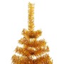 Árbol de Navidad artificial con soporte PET dorado 210 cm en Decoración Festiva y Estacional | Comprar online en Foru.es