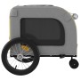 Remolque de bicicleta mascotas hierro tela Oxford amarillo gris de , Cochecitos para mascotas - Ref: Foro24-93854, Precio: 10...