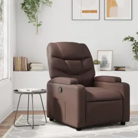 Sillón reclinable de cuero sintético marrón de , Sillones - Ref: Foro24-372467, Precio: 199,84 €, Descuento: %