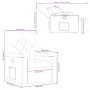Dunkelbrauner Stoffsessel von , Sessel - Ref: Foro24-372484, Preis: 187,78 €, Rabatt: %
