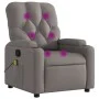 Sillón de masaje reclinable de tela gris taupé de , Sillones - Ref: Foro24-372499, Precio: 235,57 €, Descuento: %