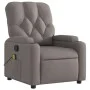 Sillón de masaje reclinable de tela gris taupé de , Sillones - Ref: Foro24-372499, Precio: 235,57 €, Descuento: %
