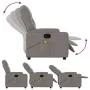 Sillón de masaje reclinable de tela gris taupé de , Sillones - Ref: Foro24-372499, Precio: 235,57 €, Descuento: %