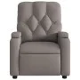 Sillón de masaje reclinable de tela gris taupé de , Sillones - Ref: Foro24-372499, Precio: 235,57 €, Descuento: %
