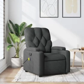 Sillón de masaje reclinable de tela gris oscuro de , Sillones - Ref: Foro24-372492, Precio: 269,18 €, Descuento: %
