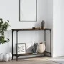 Mesa consola madera de ingeniería roble ahumado 101x30,5x75 cm de , Mesas auxiliares - Ref: Foro24-837704, Precio: 40,69 €, D...