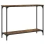 Mesa consola madera de ingeniería roble ahumado 101x30,5x75 cm de , Mesas auxiliares - Ref: Foro24-837704, Precio: 40,69 €, D...