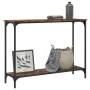 Mesa consola madera de ingeniería roble ahumado 101x30,5x75 cm de , Mesas auxiliares - Ref: Foro24-837704, Precio: 40,69 €, D...