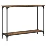 Mesa consola madera de ingeniería roble ahumado 101x30,5x75 cm de , Mesas auxiliares - Ref: Foro24-837704, Precio: 40,69 €, D...