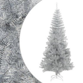 Árbol de Navidad artificial con soporte plateado PET 180 cm en Decoración Festiva y Estacional | Comprar online en Foru.es