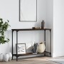 Mesa consola madera de ingeniería marrón roble 101x30,5x75 cm de , Mesas auxiliares - Ref: Foro24-837706, Precio: 41,45 €, De...