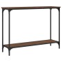 Mesa consola madera de ingeniería marrón roble 101x30,5x75 cm de , Mesas auxiliares - Ref: Foro24-837706, Precio: 41,45 €, De...