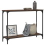 Mesa consola madera de ingeniería marrón roble 101x30,5x75 cm de , Mesas auxiliares - Ref: Foro24-837706, Precio: 41,45 €, De...