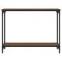 Mesa consola madera de ingeniería marrón roble 101x30,5x75 cm de , Mesas auxiliares - Ref: Foro24-837706, Precio: 40,96 €, De...