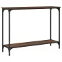 Mesa consola madera de ingeniería marrón roble 101x30,5x75 cm de , Mesas auxiliares - Ref: Foro24-837706, Precio: 40,96 €, De...