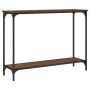 Mesa consola madera de ingeniería marrón roble 101x30,5x75 cm de , Mesas auxiliares - Ref: Foro24-837706, Precio: 41,45 €, De...