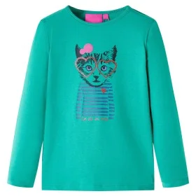 Camiseta infantil de manga larga verde brillante 116 de , Camisetas para niños - Ref: Foro24-13581, Precio: 8,59 €, Descuento: %