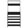 Perchero con zapatero negro 90x34x184 cm de , Organizadores de vestidores y perchas de barra - Ref: Foro24-837877, Precio: 92...
