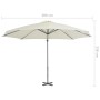 Sombrilla voladiza con poste de aluminio 300 cm arena de vidaXL, Sombrillas - Ref: Foro24-44620, Precio: 187,44 €, Descuento: %