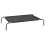 Cama de perro elevada negra textilene L de vidaXL, Camas para perros - Ref: Foro24-170662, Precio: 23,60 €, Descuento: %