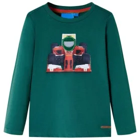 Camiseta infantil de manga larga verde 128 de , Camisetas para niños - Ref: Foro24-12877, Precio: 8,52 €, Descuento: %